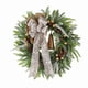 thumbnail image 2 of Simulation Bow Bells Wall Hanging Wreath Christmas Wall Hanging Decoration Door Hanging, 2 of 6