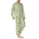 thumbnail image 2 of Fotbe Cute Chubby Frog Pijama de Hombre con Estampado de Manga Larga, Conjunto de 2 Piezas, Ropa de Dormir Suave y Cómoda con Bolsillos-X-Large, 2 of 7
