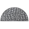 thumbnail image 1 of Furnish My Place Animal Print Rug - 20" x 40" Half Round, Crocodile Light Grey, Nylon Rug for Patio, Garden, Hallway, Living Room, 1 of 5