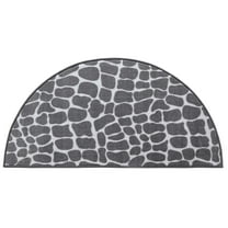 Furnishmyplace Crocodile Light Grey Area Rug for Living Room, Dining Room, Kids 66" x 132" Half Round - Green/Teal