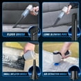 thumbnail image 4 of Car Vacuum Cleaner, 12000Pa Handheld Cordless Rechargeable Wet and Dry Vacuum, 120W High Power for Car, Pet, Home, Office Cleaning, Washable HEPA Filter, Multi-Nozzles, 4 of 10