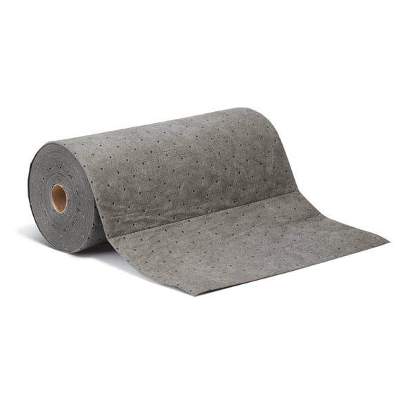 PIG Home Solutions Absorbent Mat Roll for Oil and Other Liquids - 1 Roll - 15" x 50' - Absorbs up to 3.3 gal per Roll - PM50435