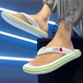 thumbnail image 5 of GEZHEN Men's Comfy Open-Toe Soft Soled Sandals Summer Beach Shoes Sandals Home Slipper Flip Flops Flat Shoes Lightweight and Breathable Fashion Minimalist, 5 of 5