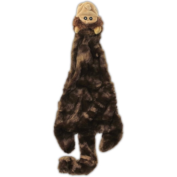 2-in-1 Fun Skin Stuffless Dog Squeaky Toy by Best Pet Supplies - Monkey, Large