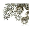 14x5mm Silver Metal Flower Petal Bead Cap (50 Piece)