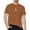 Brown, variant on SSLR Mens Cotton Short Sleeve T Shirts Hip Hop Curve Hem Casual Crewneck Tee Shirts