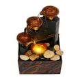 thumbnail image 4 of HCTSHG Tabletop Fountain with Lights 6.7x4.4x3.6'' Tabletop Water Fountain with Pebbles USB or Battery Powered Mini Water Fountain with Water Sound for Table Office Home Bedroom Decor, 4 of 8