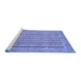 thumbnail image 2 of Ahgly Company Machine Washable Indoor Rectangle Abstract Blue Modern Area Rugs, 7' x 10', 2 of 4