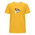 thumbnail image 5 of TaTaai T-Shirt Graphique pour Homme Cœur Imprimé Animal Manches Courtes Col Rond Décontracté Doux pour l'Été Quotidien Cadeau, 5 of 5