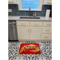 thumbnail image 3 of Carolines Treasures MW1116RUG Crabe Bleu sur Rouge Sr. Tapis de Mousse à Mémoire Lavable en Machine, 3 of 4
