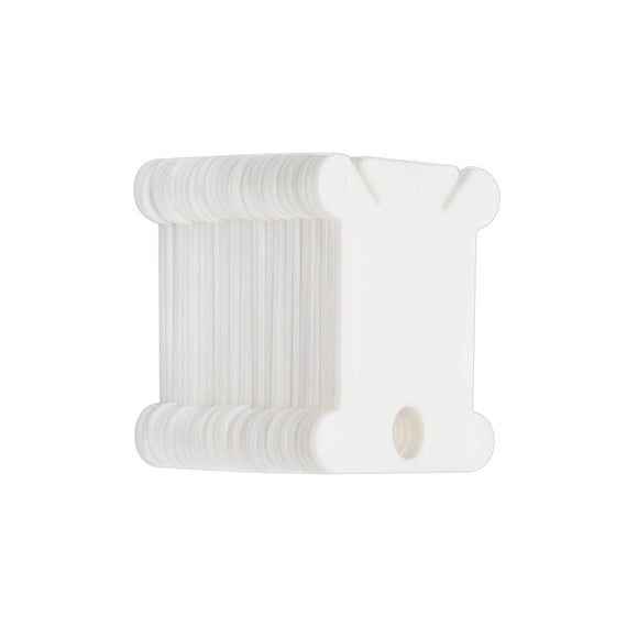 Wosthever Tablero de bobinado, bobinas de hilo dental, carrete de cable multiusos de larga duración, simplemente usado, artesanía multicolor, Artesanía Blanco 100 piezas