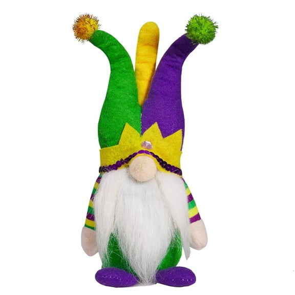 Mardi Gras Gnomes Plush Dolls Dwarf Elf Figurine with Jesters Hat Home Decors