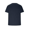 thumbnail image 6 of UVEASISHA Short Sleeve Tee Shirts for Men Solid Color Textured T-Shirt Summer Casual Loose Crewneck Pullover Cozy Base Layer Tshirt Navy XL, 6 of 8