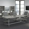thumbnail image 2 of 96W x 42D Conference Table with Metal Base in Platinum Gray - Engineered Wood, 2 of 7