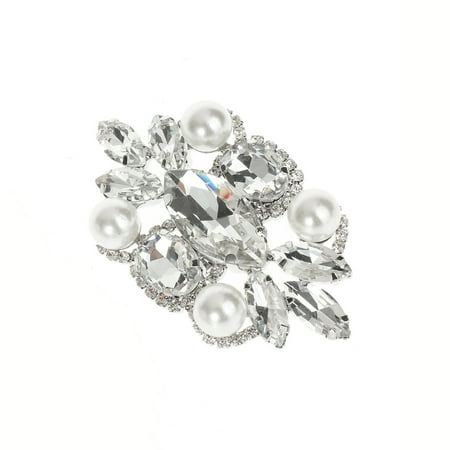 

Pearl Floral Shoe Buckle Clips Rhinestone Shoe Clip Removable Personalized Bride Wedding Dress Shoes Accessories