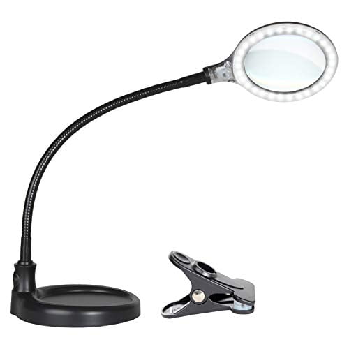 Brightech LightView Pro Flex LED Magnifying Lamp 2 in 1 Clamp