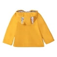 thumbnail image 4 of Ketyyh-chn99 Jackets For Girls Toddler Cute Graphic Hooded Jackets Long Sleeve Zip Up Windproof Coats Baby Boys Girls Outdoor Hiking Coat Size for 6-12 Months,Yellow, 4 of 8