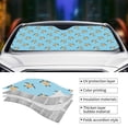 thumbnail image 3 of Disketp Windshield Sun Shade, Car Sun Shade for Front Window Turtle Sunshades Sun Visor Protector Blocks UV Rays Foldable, 3 of 5