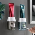 thumbnail image 4 of Automatic Toothpaste Dispenser Wall Mounted, Hands-Free Squeezer for Kids & Adults, No Mess Bathroom Organizer with Adhesive Stickers, BPA-Free (Fits Most Tubes) Walmart Pallets, 4 of 9