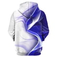 thumbnail image 4 of Men's Oversized Colorful Stripe Print Hooded Sweatshirt, Long Sleeve Loose Fit Fleece Pullover for Casual Wear, Graphic Hoodie,Blue,6XL, 4 of 4