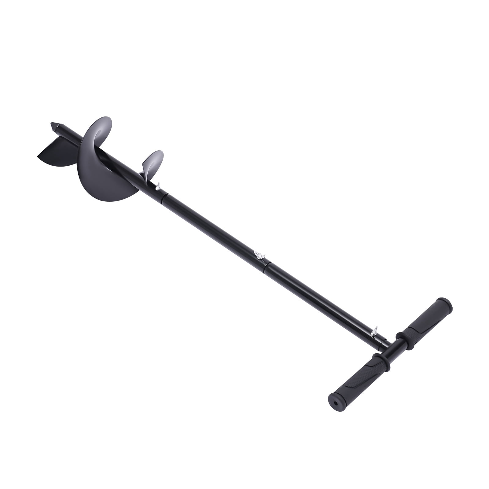 Manual Garden Hole Digging Drill Bit 6"x 33.46" Hand Drill Auger Post Hole Digger Spiral Drill Planter for Planting Bulb Flower Tree Seedlings Bedding Plants Umbrella Fence Holes 6"x 33.46"
