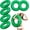 Green, variant on 6 Pcs Inflatable Pool Floats 28 Inches Swim Tube Bulk for Adults Swimming Ring Pool Floaties for Beach Party Decorations Women and Men River Lake Summer Vacation Holiday (Clear)