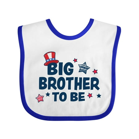 

Inktastic Big Brother to Be with Stars Gift Baby Boy Bib