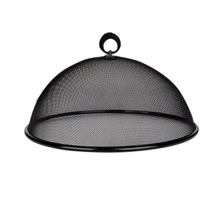 

10pcs Stainless Steel Table Top Dish Cover Kitchen Dining Dust-Proof Fly-proof Food Lid Round Black
