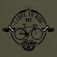 thumbnail image 3 of CafePress - I Love To Ride My Bike Dark T Shirt - Men's Classic Graphic Cotton T-Shirt, 3 of 4