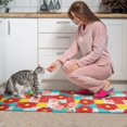 thumbnail image 3 of Pioneer Flower Floral Print Pattern Kitchen Rugs Sets Of 2, Anti Fatigue Non Slip Washable Floor Mats for Kitchen Sink Laundry, 17X30 Inch + 17X47 Inch, 3 of 6