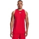 thumbnail image 1 of Camiseta sin mangas Under Armour Baseline Cotton para hombre rojo/blanco, 1 of 6