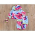 thumbnail image 2 of EIMELI Ensemble de Vêtements d'Automne pour Bébé Filles Sweat à Capuche Manches Longues Pantalons 2 Pcs, 2 of 7