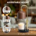 thumbnail image 4 of Merkury Innovationss Matte Taupe Metal Candle Warmer Lamp with Adjustable Height, 4 of 5