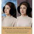 thumbnail image 2 of Winter Warm Ear Muffs for Women Foldable Earmuffs Fluffy Soft Ear Warmers, Warm Ear Covers for Cold Weather, 2 of 5