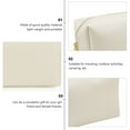 thumbnail image 6 of ELAYARD 1Pc Women's Makeup Bag for Travel, PU Cosmetic Organizer Pouch, 6 of 7