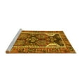 thumbnail image 2 of Ahgly Company Machine Washable Indoor Round Persian Yellow Traditional Area Rugs, 7' Round, 2 of 4