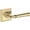 Non-Lacquered Brass, variant on Baldwin FDDUNCHR003 Dunsmoor Non-Turning Two-Sided Dummy Door Lever Set - Brass