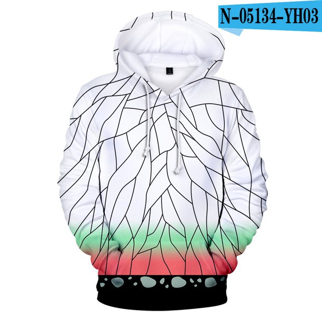 Sudaderas con capucha de Demon Slayer para Halloween, chaqueta informal para niños y adultos, tamaño Kamado Tanjirou Nezuko, jersey de Cosplay Unisex05SG Deng Xun unisex