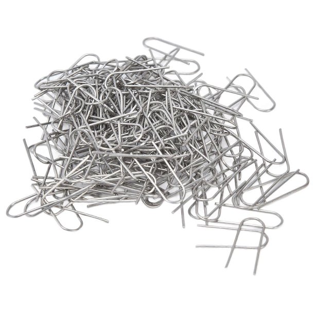 200 Pcs Wire Jump Rings Nickel Chromium Alloy U Shaped Ring Hook for Pendants Ceramic Jewelry Glass Melting