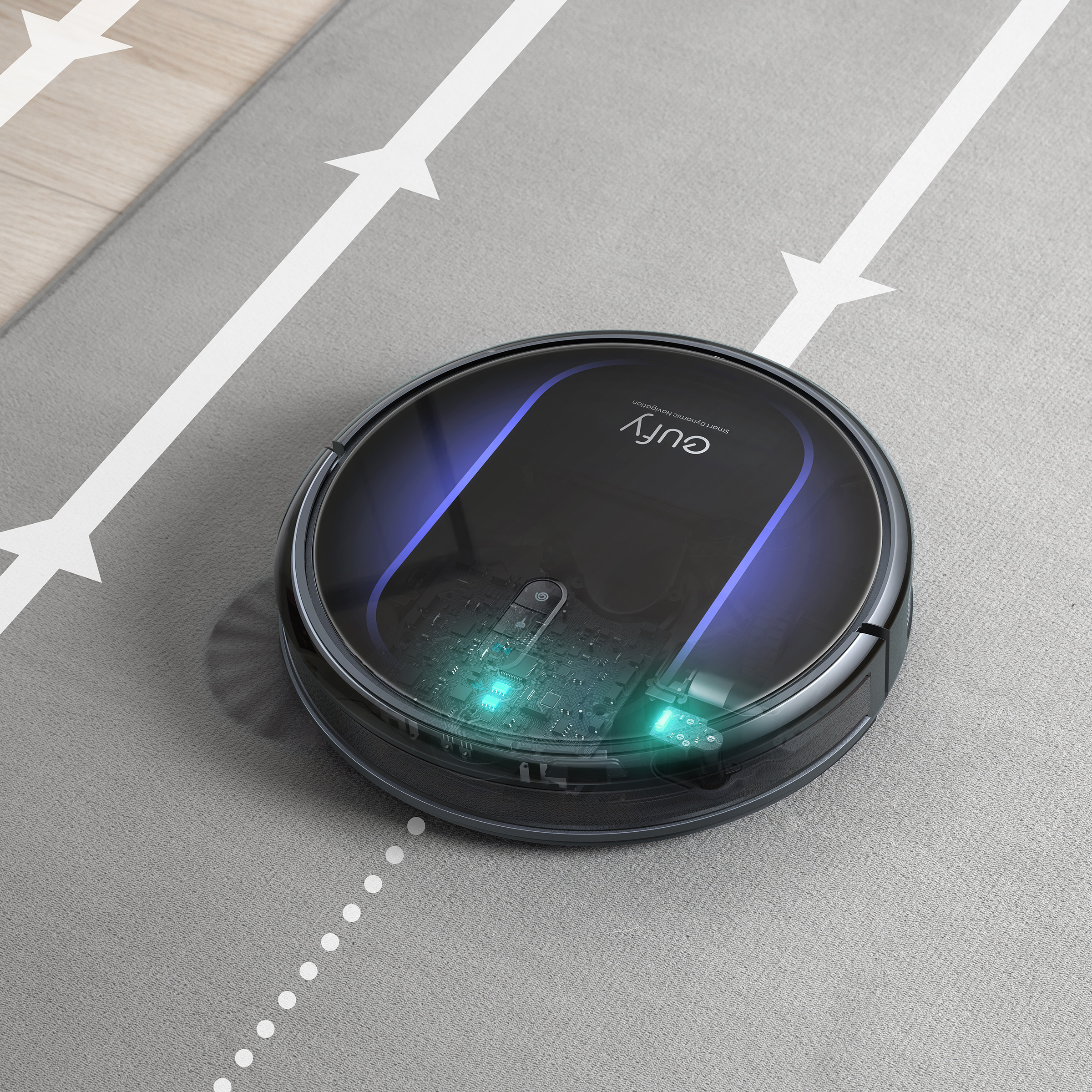 eufy Clean by Anker RoboVac G32 Pro Robot Vacuum with Home Mapping, 2000 Pa Strong Suction, Wi-Fi enabled, Ideal for Carpets, Hardwood Floors, and Pet Owners, Supports Only 2.4Ghz Wi-Fi - image 6 of 15