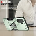 thumbnail image 3 of Feishell for Samsung Galaxy A14 5G Cover with Metal Ring Folding Kickstand,Drop Protection Magnetic Car Mount Shockproof Durable Dual Layer Hybrid Rugged Protective Phone Case,Green, 3 of 9