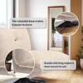 thumbnail image 3 of Cozy Teddy Fabric Sofa Set – Three Pieces with Armrests, Metal Legs, and Large Cushions (Beige), 3 of 5