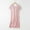 Pink, variant on Blmnix Nightgown for Women Backless Nightgown Sleep Dresses Cotton Nightgowns Sleep Shirts Short Sleeve V-Neck Black Backless Nightgown,L