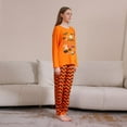 thumbnail image 4 of GYRATEDREAM Family Matching Halloween Pajamas Sets Dad/Mom/Kids Long Sleeve Happy Halloween Pumpkin Print 2 Piece Pjs Funny Sleepwear Jammies for S(Mom) Orange, 4 of 8