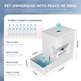 thumbnail image 2 of ICELEAF Automatic Pet Water Dispenser 8L Non-Gravity Waterer Algae-Free Avoid Dirty Water Backflow for Dogs and Cats Easy Top Fill Water Feeder Dog Cat Pets Water Bowls 2.11Gallon, White C97, 2 of 3