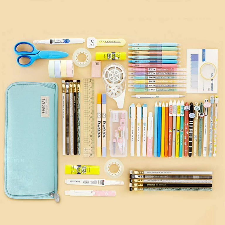 Home Times Pencil Case Big Capacity Pencil Bag 3 Compartments Pencil Pouch  Oxford Stationery Storage Pen Bag, Pencil Case for Girls and Boys Students