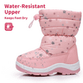 thumbnail image 3 of Blikcon Kids Snow Boots Girls Lightweight Slip Resistant Waterproof Winter Boots (Toddler/Little Kid), 3 of 7