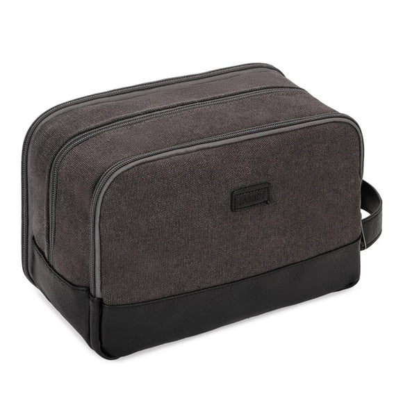 Neceser de viaje WANDF para hombre y mujer (gris oscuro)