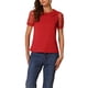thumbnail image 1 of TOP INSPIRADOR CHIC para Mujeres con Cuello Peter Pan, Manga Puff de Malla, Blusa Vintage de Lunares XL Roja, 1 of 6