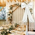 thumbnail image 6 of 1pc, X-Large Bow Decoration -  (24x36 Inches) Elegant Large Ribbon-like Backdrop for Wedding, Birthday Party, Christmas Decor - Party Decorations, Festive Decorative, 6 of 6